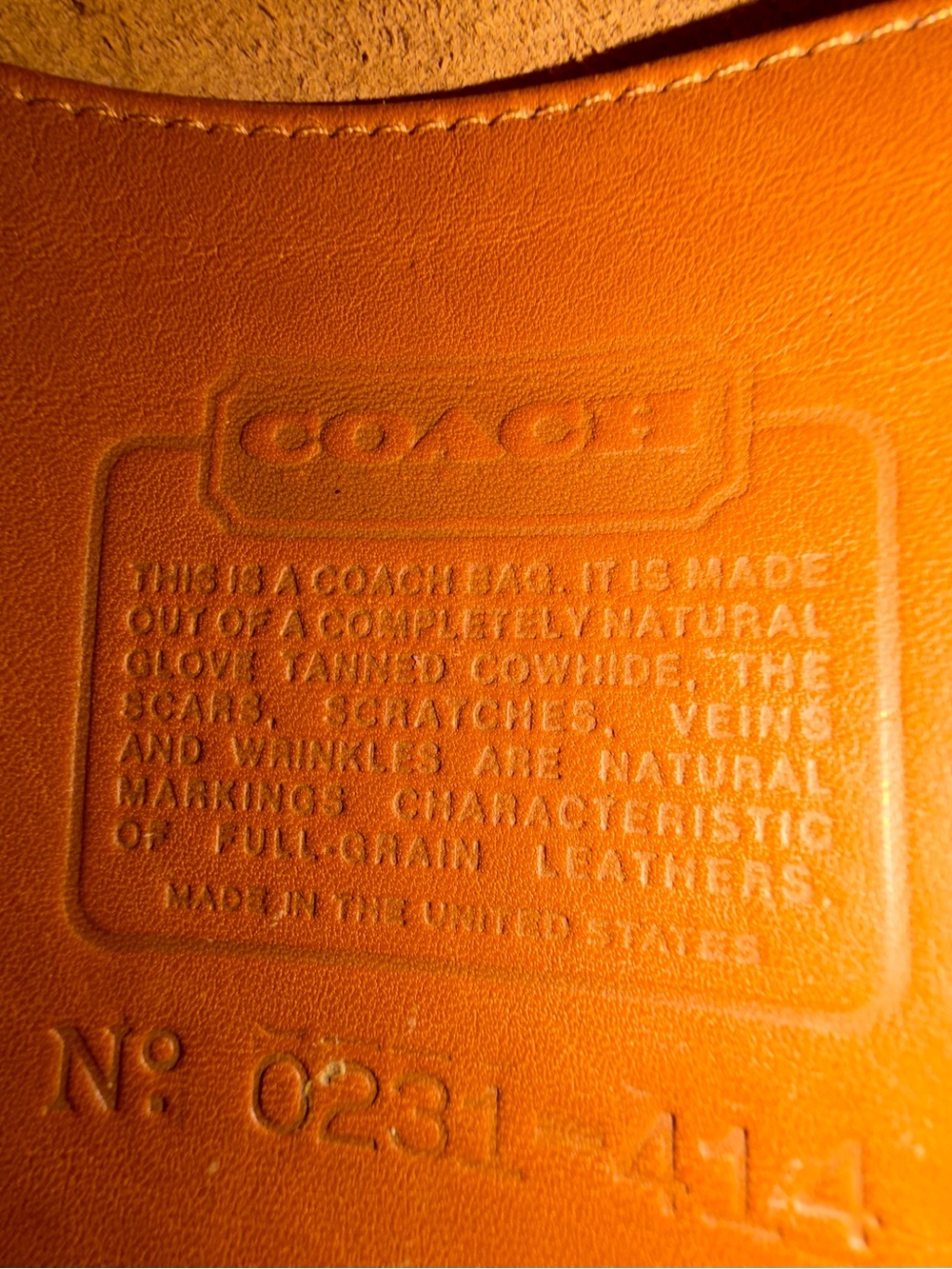 VINTAGE COACH BRITISH TAN LEATHER STATION BAG 5130 - Picture 13 of 17